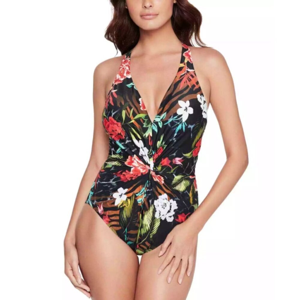 Magicsuit 'Muse Drew' Floral & Animal Print One-Piece Swimsuit, Multicolor